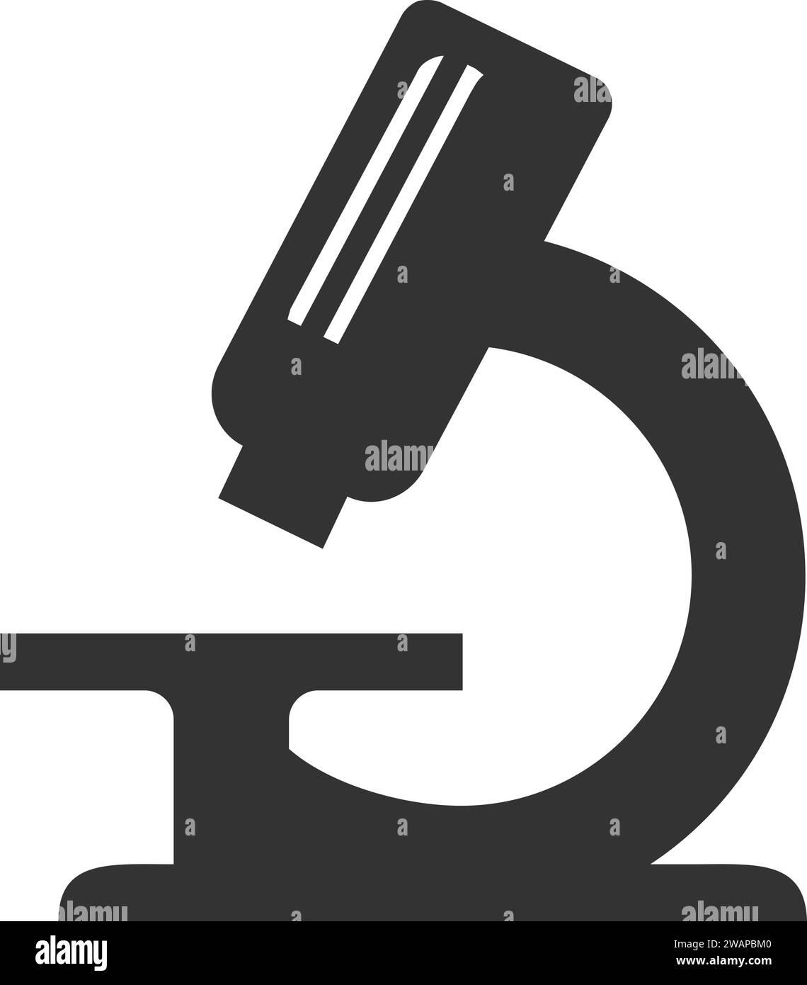 Microscope, vecteur d'icône de laboratoire Illustration de Vecteur