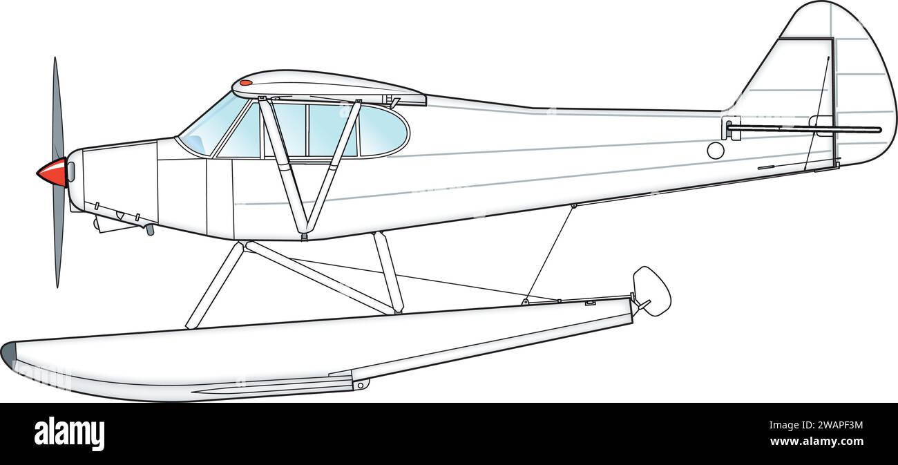 Wasserflugzeug Illustration de Vecteur