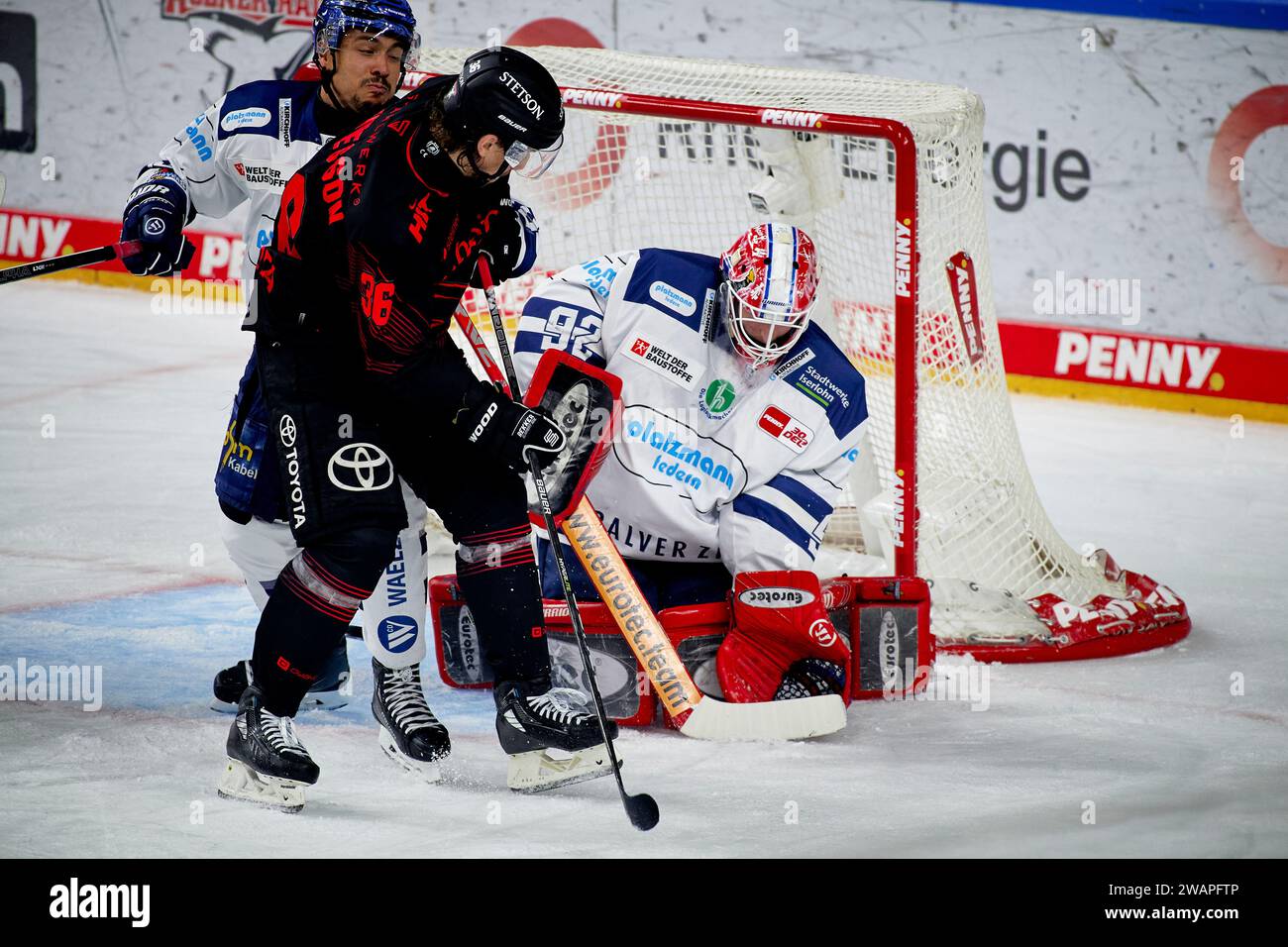 Maillot De Hockey Match Porté DEL Iserlohn Roosters, Gardien #20 Jonas Neffin - Occasion