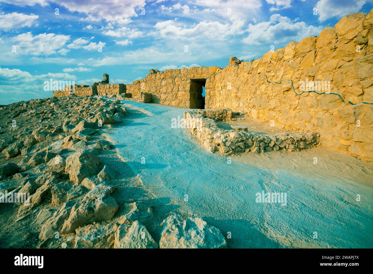 King herod palace in masada Banque de photographies et d’images à haute — free download