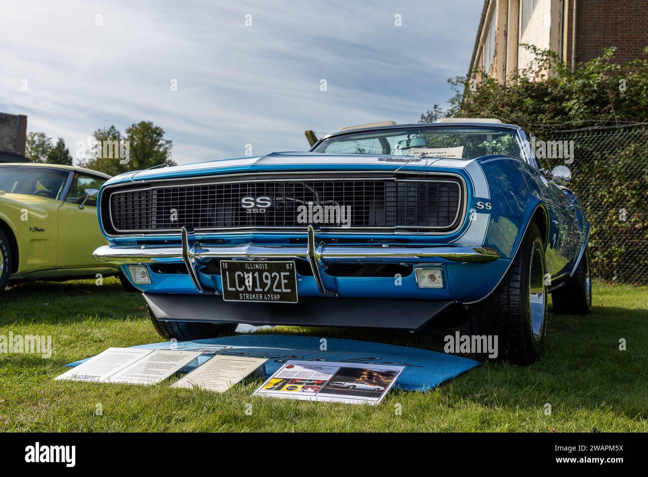 Chevrolet Camaro 1967, exposée au Bicester Heritage Scramble le 8 octobre 2023. Banque D'Images