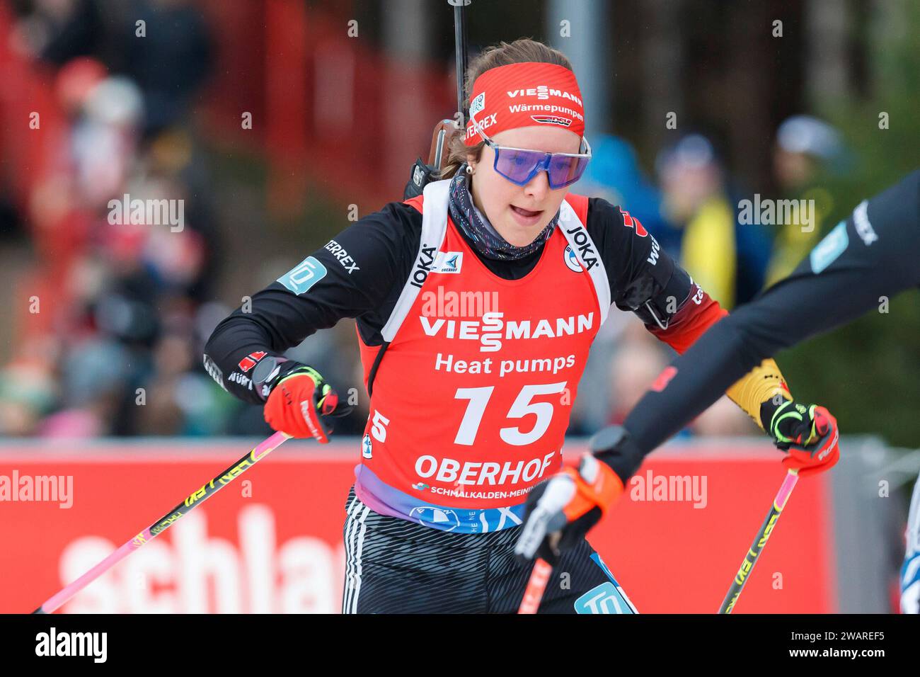 Sophia Schneider (GER, Deutschland), 06.01.2024, Oberhof (Deutschland), IBU World Cup Biathlon Oberhof 2024 Banque D'Images