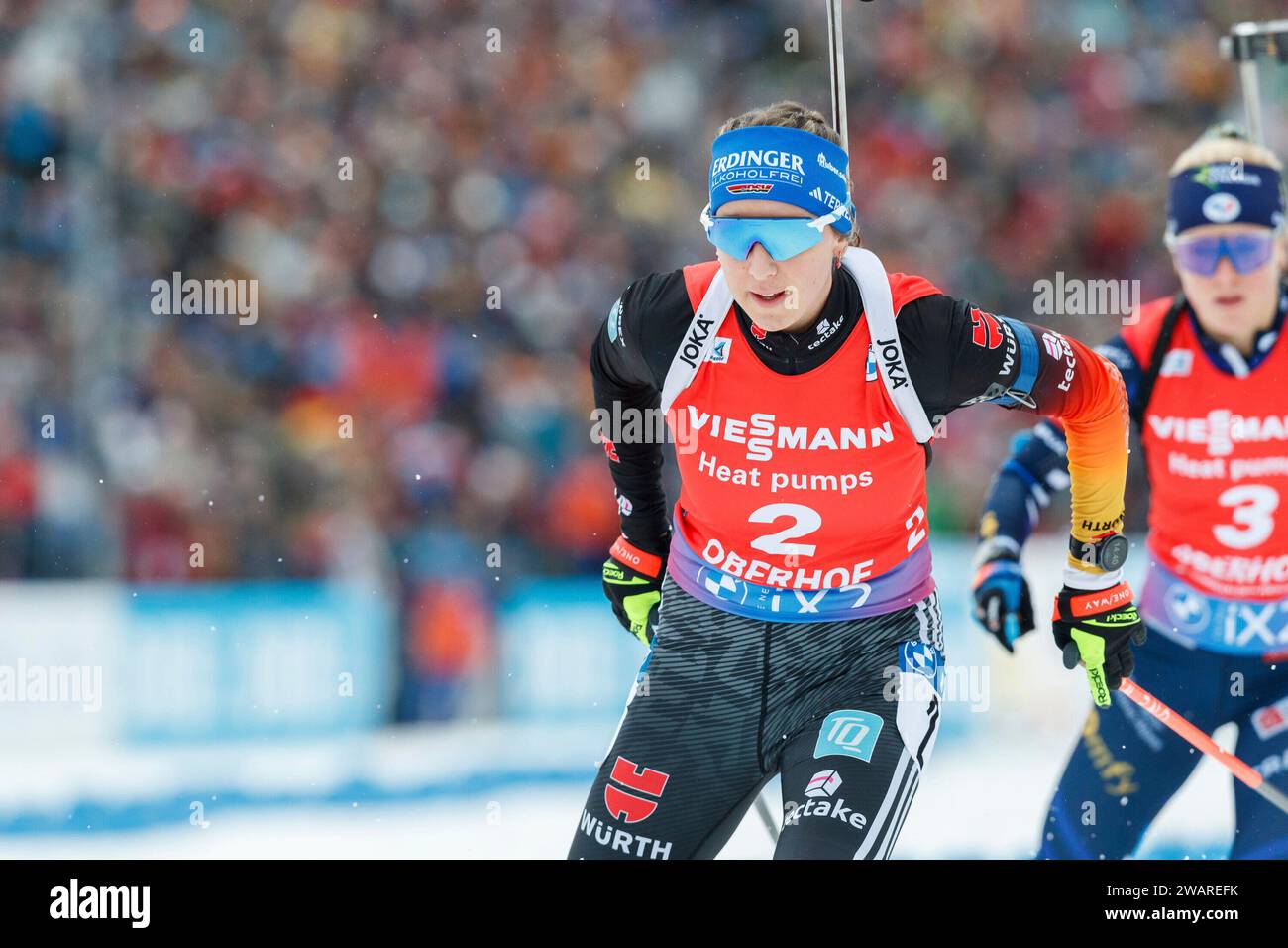 Franziska Preuss (GER, Deutschland), 06.01.2024, Oberhof (Deutschland), IBU World Cup Biathlon Oberhof 2024 Banque D'Images