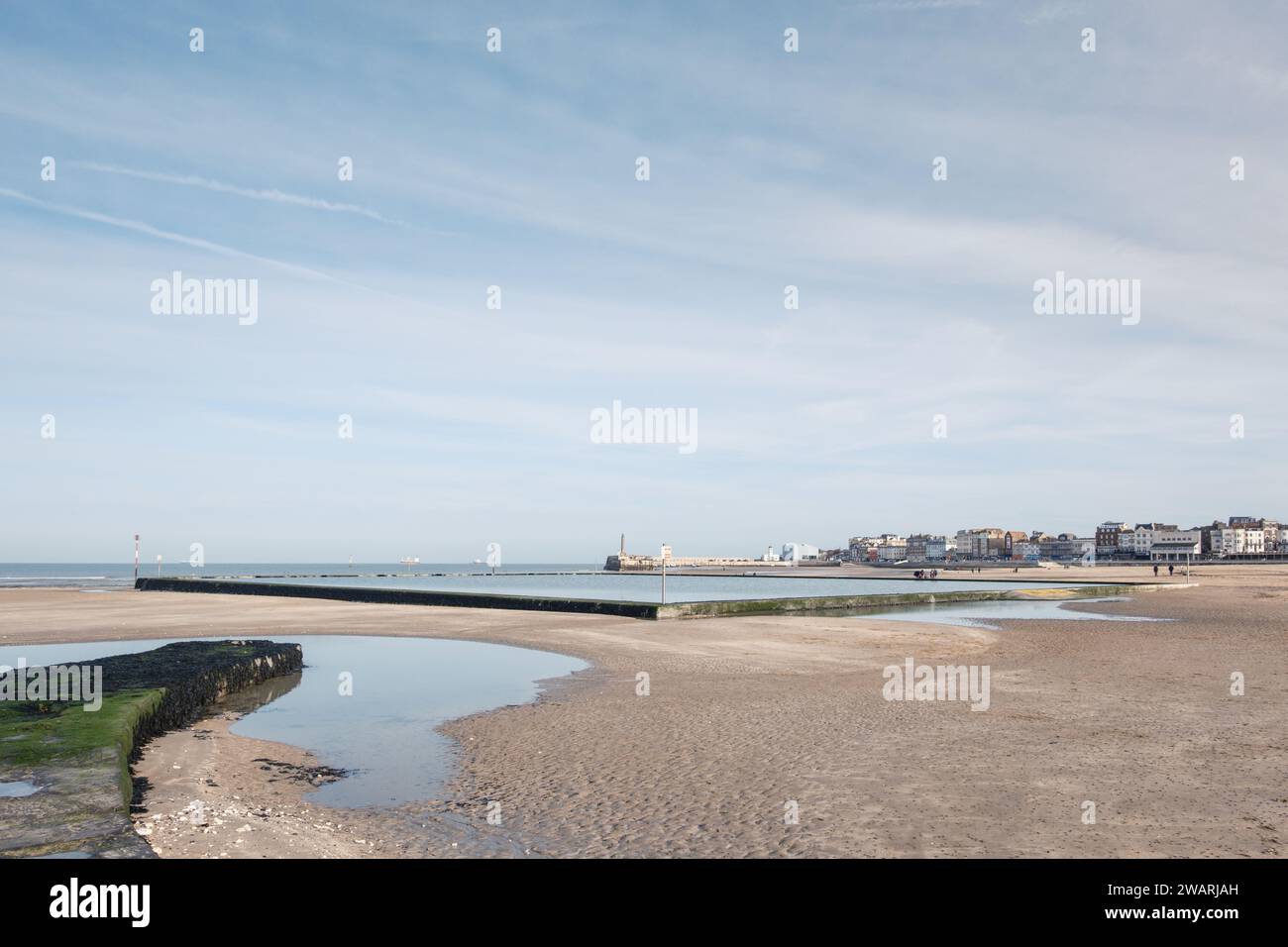 The Beach or Sands, Margate, Kent, Royaume-Uni Banque D'Images