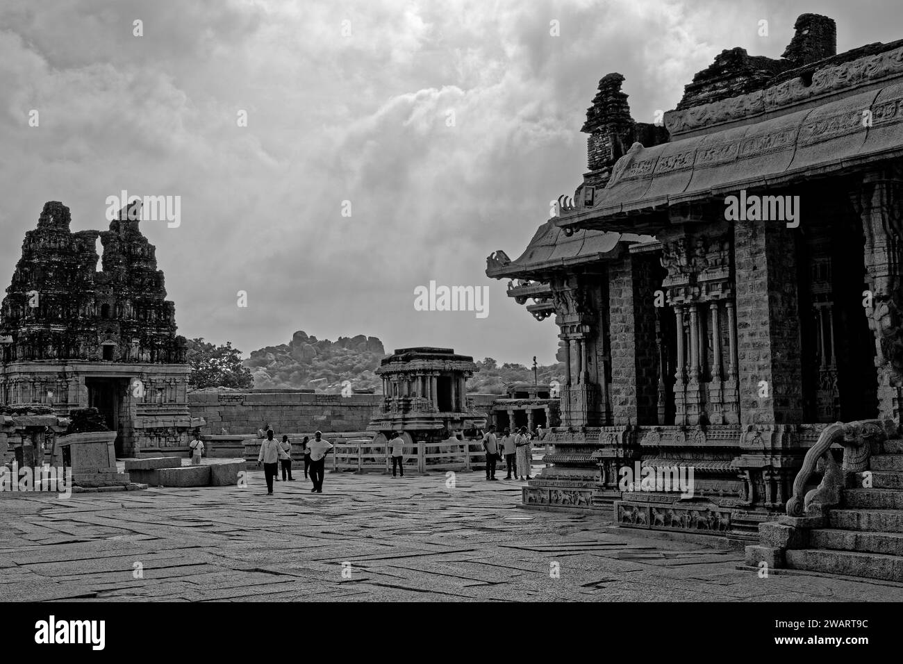 Vittala Tempel, Hampi Banque D'Images