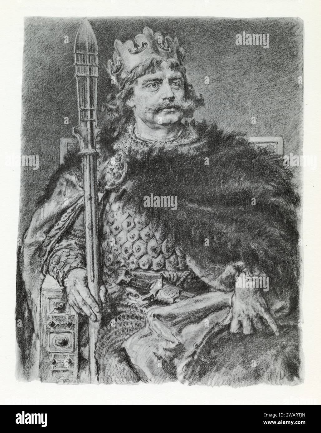 BOLESŁAW i Chromry (Wielki) (ur. 967, zm. 17 czerwca 1025) – władca Polski z dynastii Piastów W latach 992–1025, książę Polski od 992 i pierwszy koron Banque D'Images