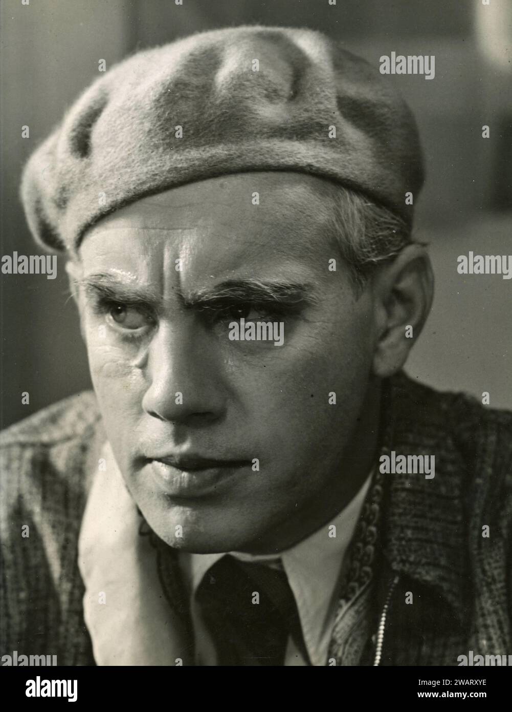Acteur danois Peter Malberg, Danemark années 1950 Banque D'Images