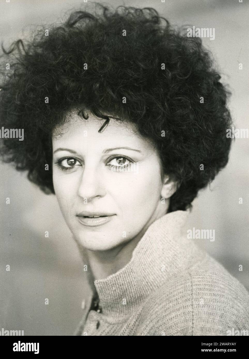 Actrice italienne et doubleuse Ludovica Modugno, années 1990 Banque D'Images