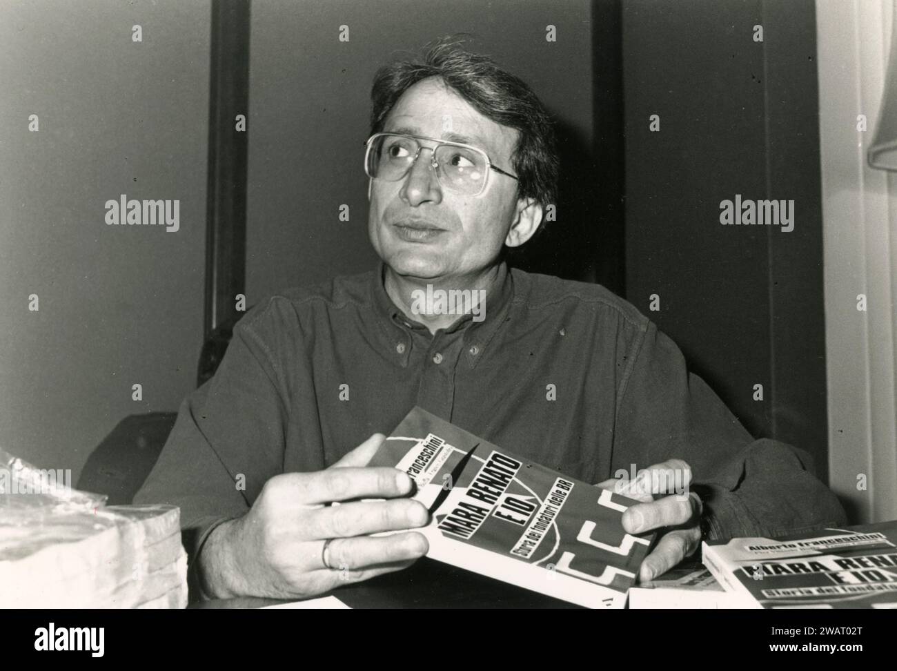 Alberto Franceschini, fondateur et terroriste des Brigades rouges italiennes, Italie des années 1990 Banque D'Images