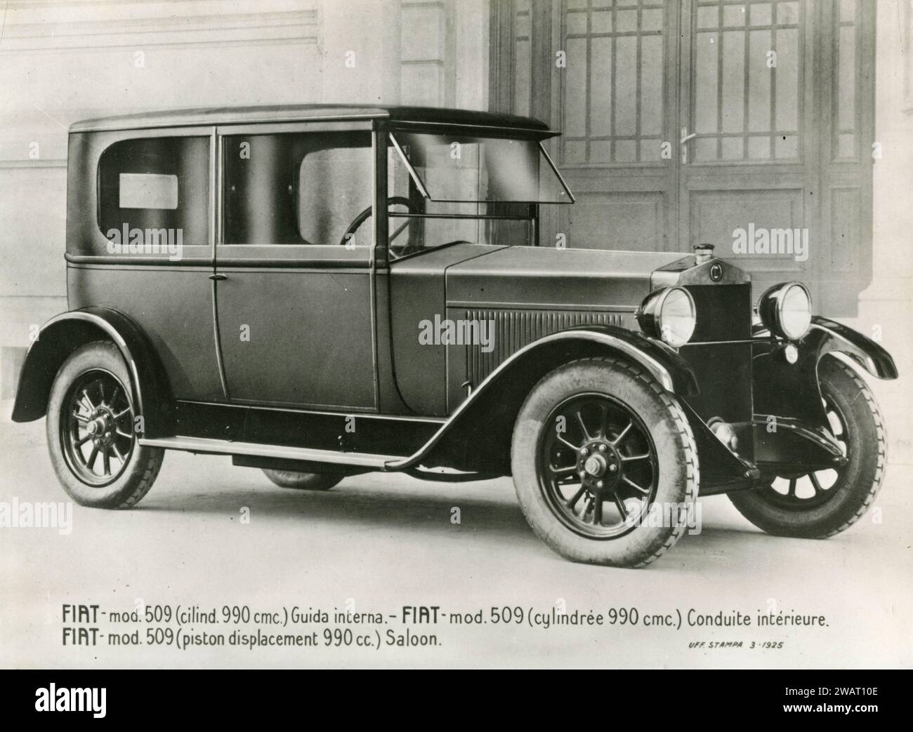 FIAT 509 berline, Italie 1925 Banque D'Images