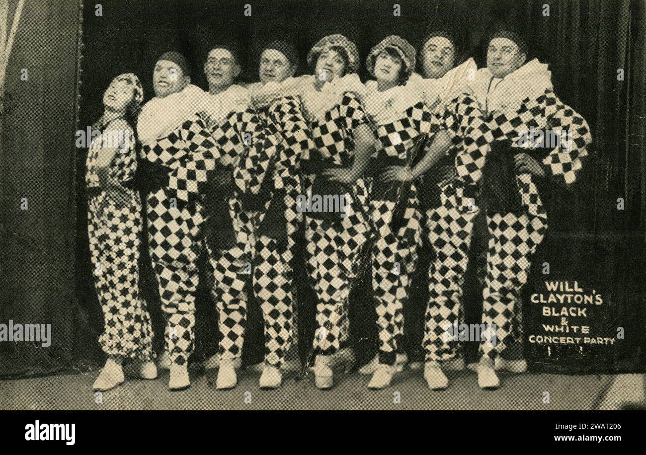 La compagnie de théâtre Black & White de Will Clayton, années 1930 Banque D'Images