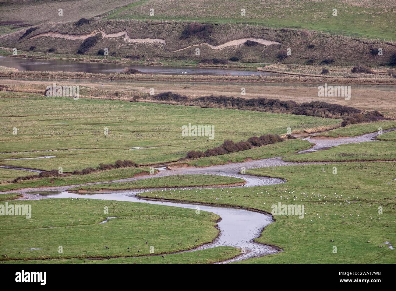 Cuckmere Valley Banque D'Images