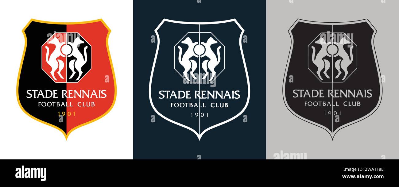 Stade Rennaislogo Rennes 2024 Banque d'images vectorielles - Alamy