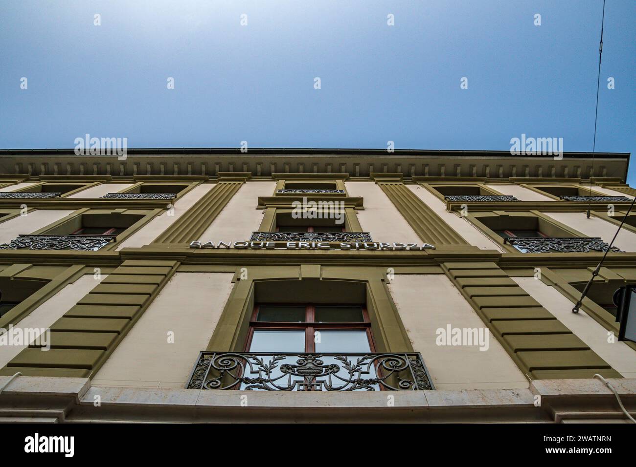 Genève, Suisse - septembre 8 2023 : immeuble Bank Eric Sturdza sa à Genève en Suisse Banque D'Images