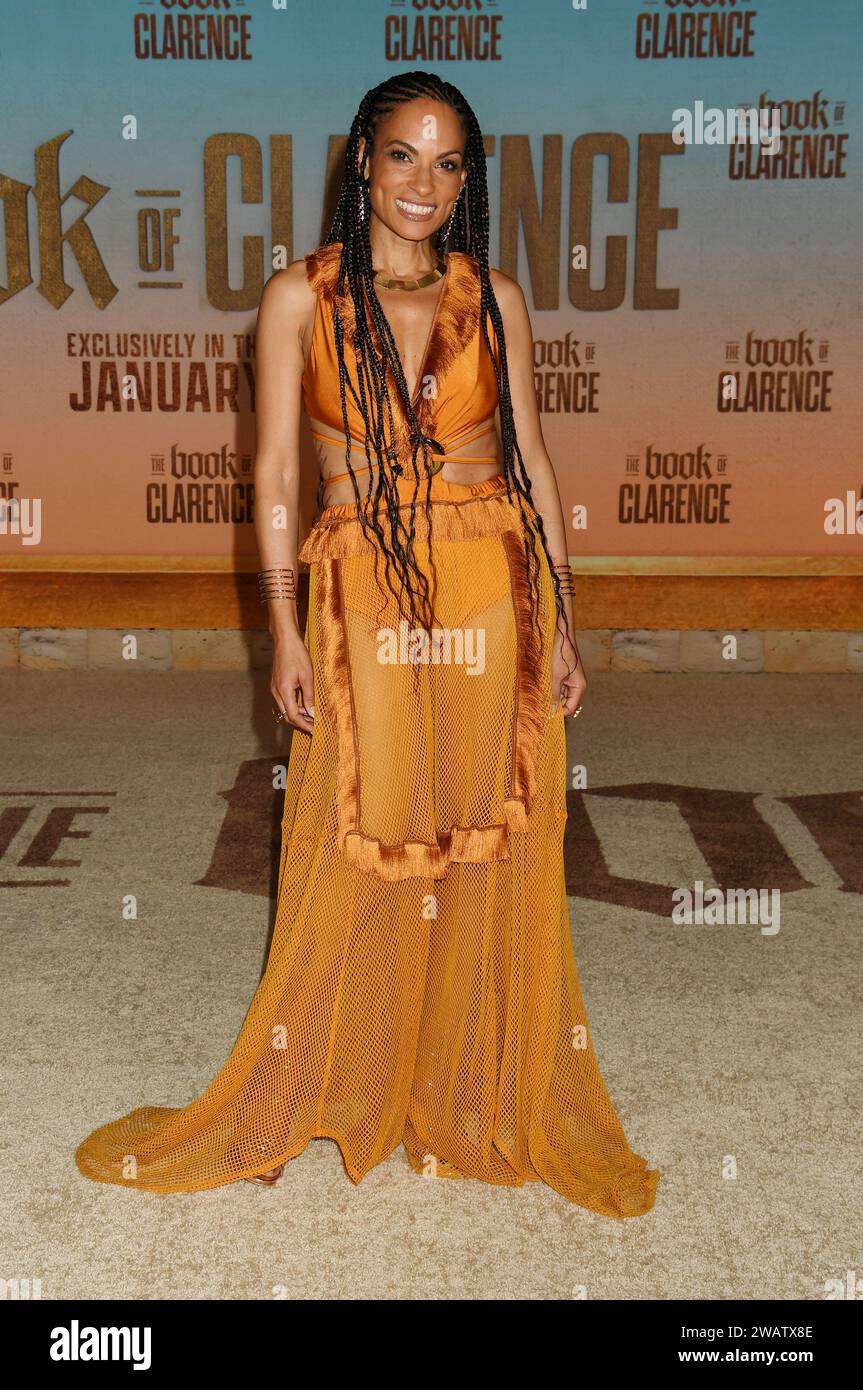 LOS ANGELES, CALIFORNIE - JANVIER 05 : Goapele assiste à la première à Los Angeles du livre de Clarence de Sony Pictures à l'Academy Museum of Motion Pi Banque D'Images