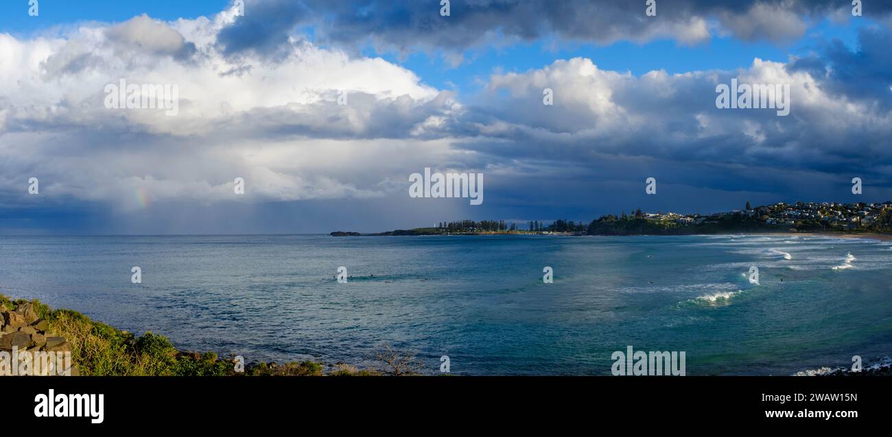 Météo orageuse sur Kiama Beach, NSW, Australie Banque D'Images