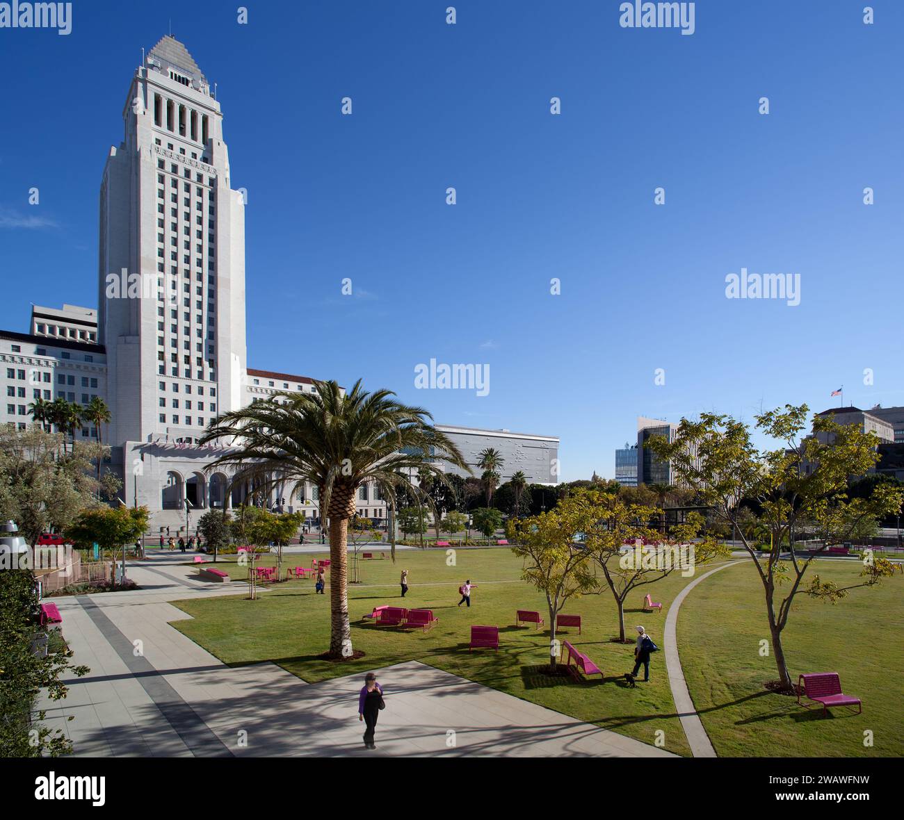 Gloria Molina Grand Park au centre-ville de Los Angeles Banque D'Images