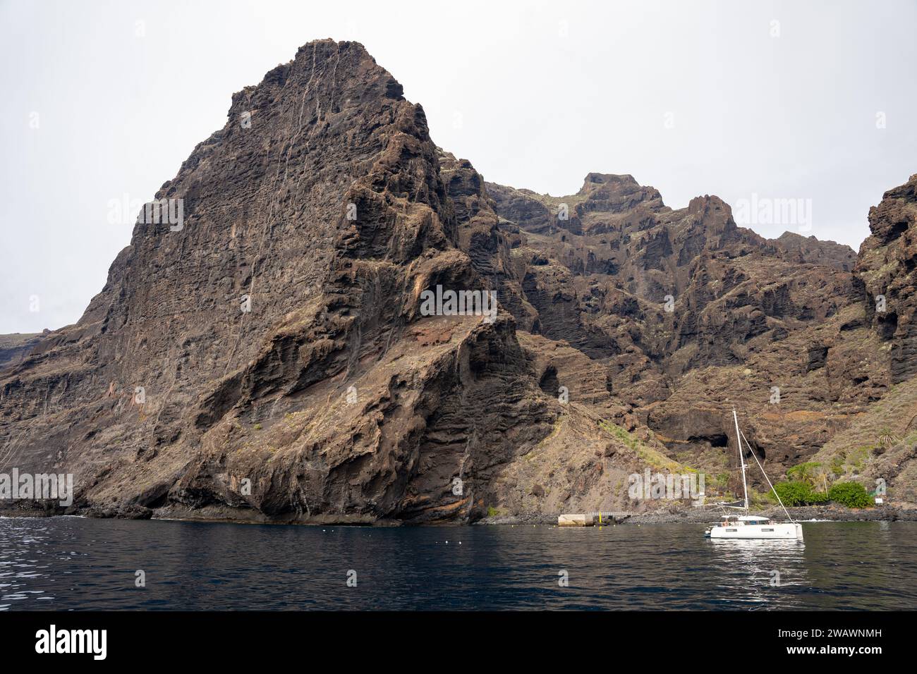 Acantilados de Los Gigantes (falaises des géants) à Tenerife, Îles Canaries, Espagne Banque D'Images