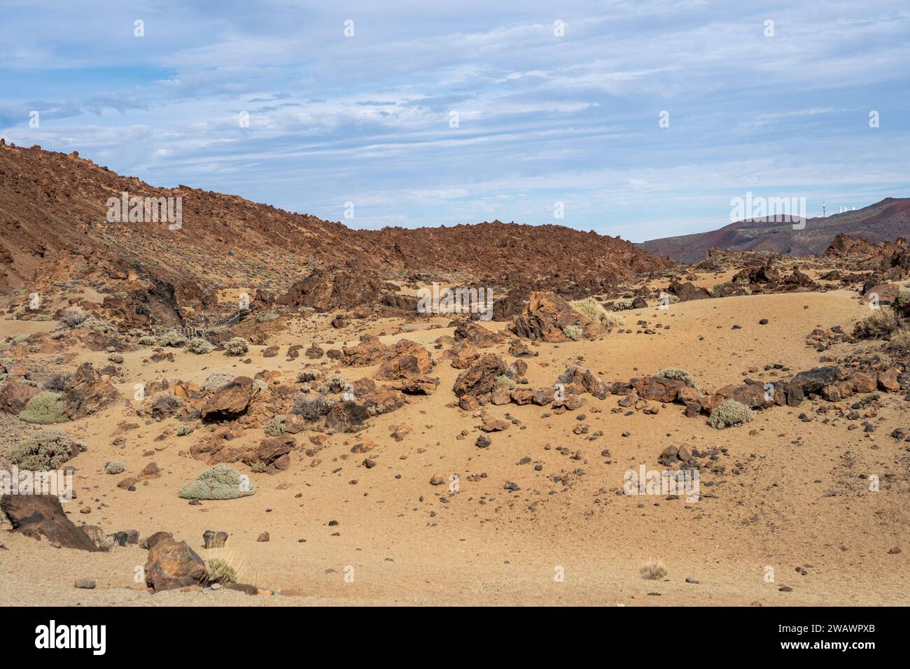 Paysage désertique de Minas de San Jose dans le parc national du Teide Tenerife, Espagne Banque D'Images