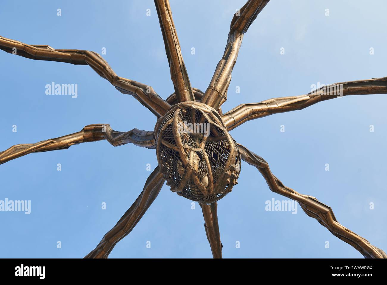 08-22-2017, Maman - Sculpture d'araignée de l'artiste Louise Bourgeois devant le Musée Guggenheim à Bilbao, Biscaye, pays Basque, Espagne Banque D'Images