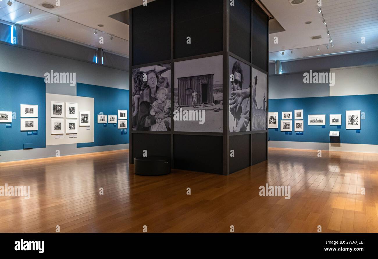Exposition photographique de la célèbre photographe américaine Dorothea Lange au Musée civique de Bassano del Grappa, région de Vénétie, Italie Banque D'Images