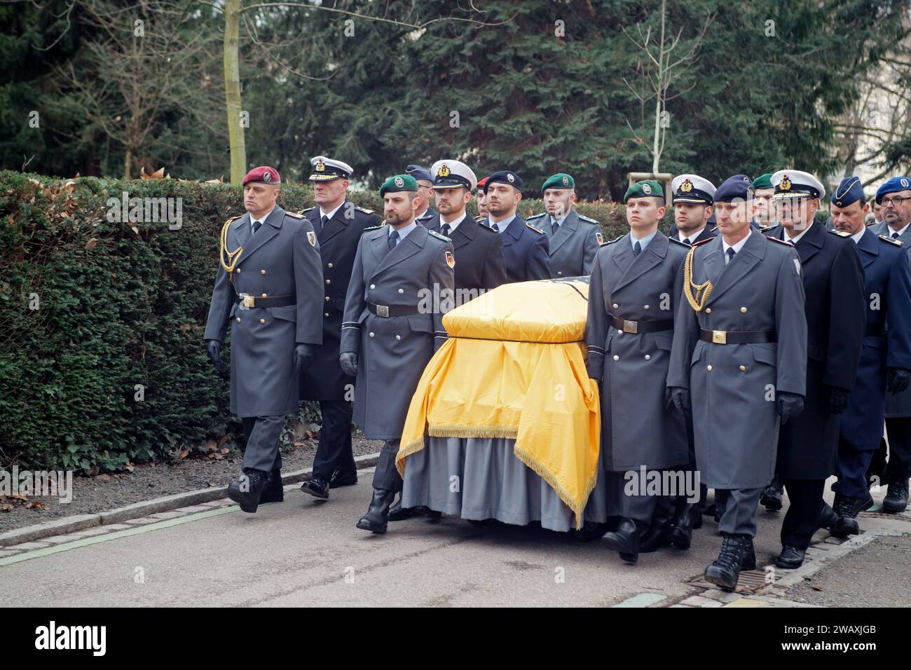 Wolfgang Schäuble, funérailles, Offenburg Banque D'Images