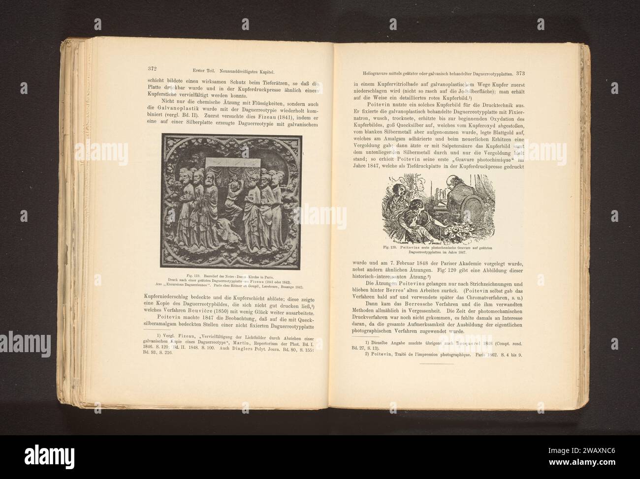 Bas-relief sur la façade de notre-Dame à Paris, Hippolyte Fizeau, c. 1900 - en 1905 ou avant impression photomécanique Paris sculpture sur papier (+ relief  sculpture) notre Dame Banque D'Images