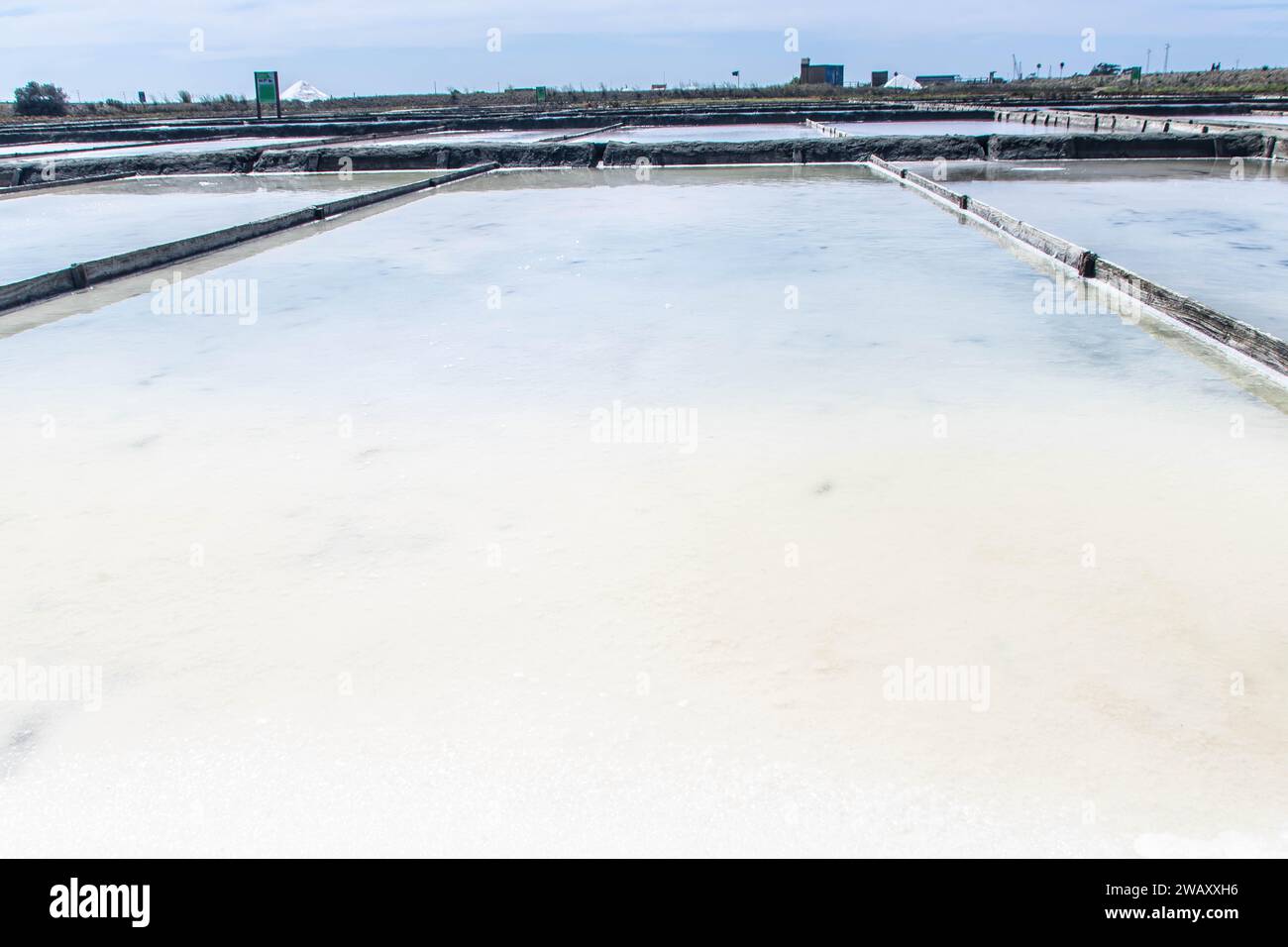 Marais salants d'Aveiro, connus sous le nom de Salinas de Aveiro, Portugal Banque D'Images