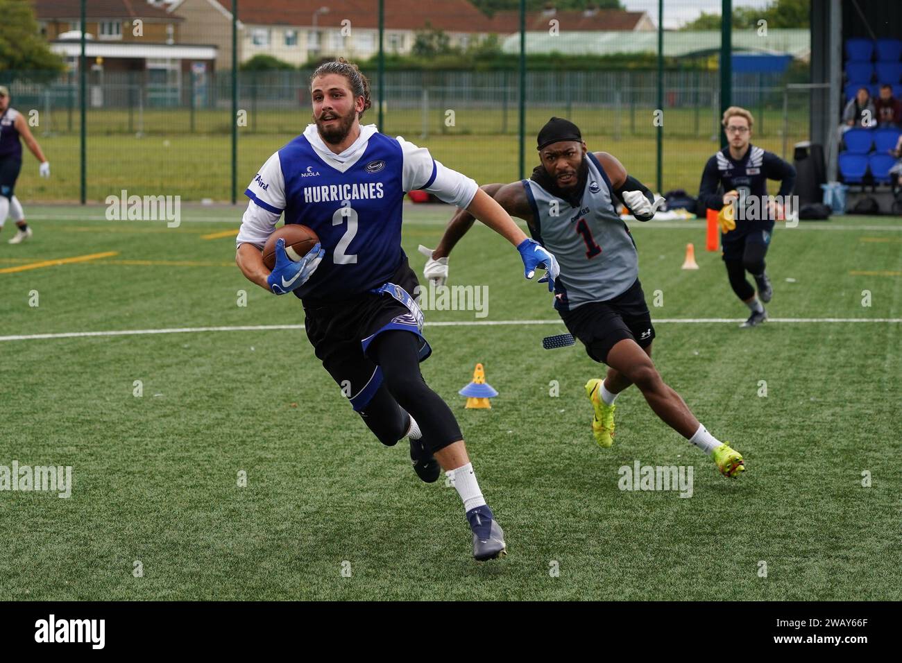 Kostas Karras Cardiff Hurricanes football Banque D'Images