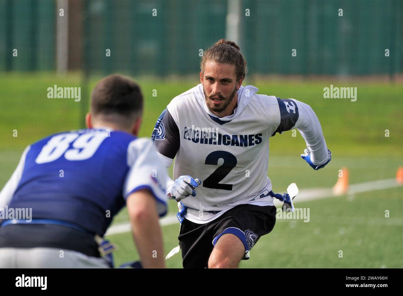 Kostas Karras Cardiff Hurricanes football Banque D'Images