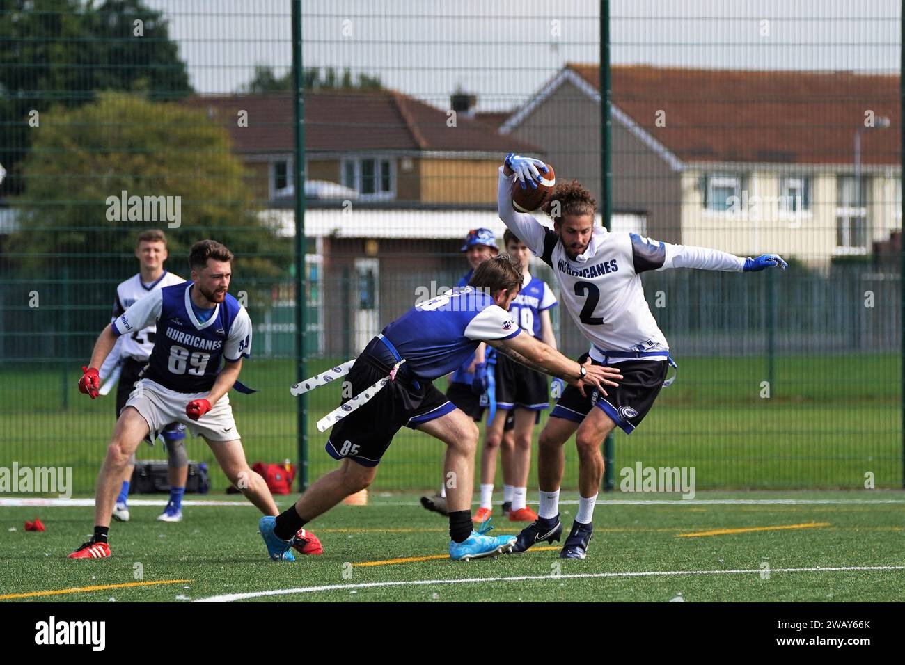 Kostas Karras Cardiff Hurricanes football Banque D'Images