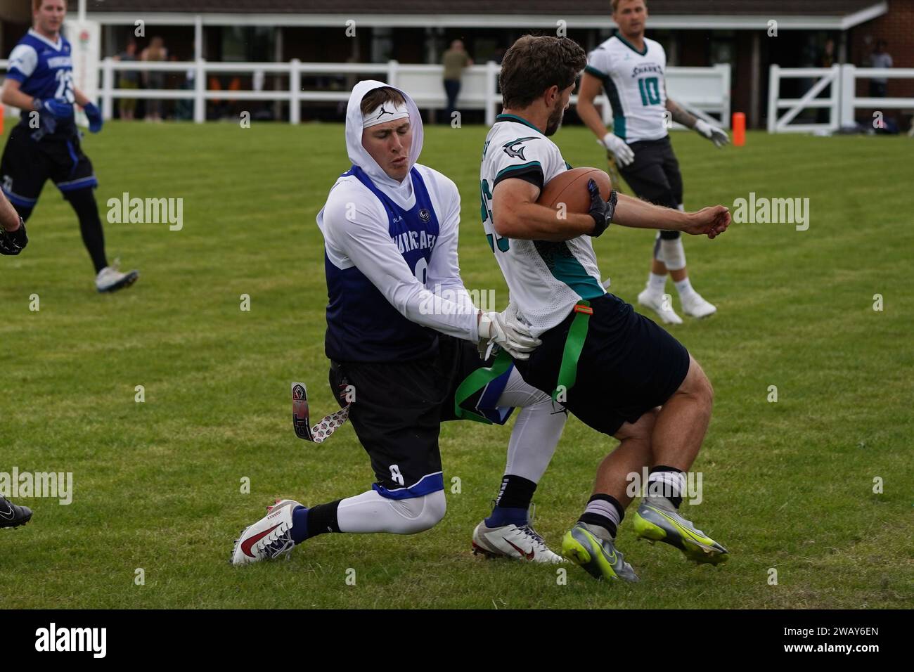 Chris Rowland Cardiff Hurricanes Flag football Banque D'Images