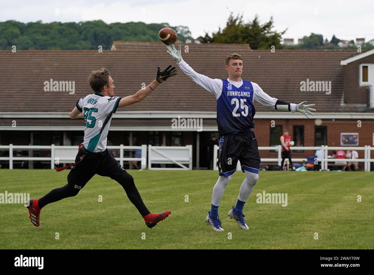 Joe Cotterill - Cardiff Hurricanes Flag football Banque D'Images