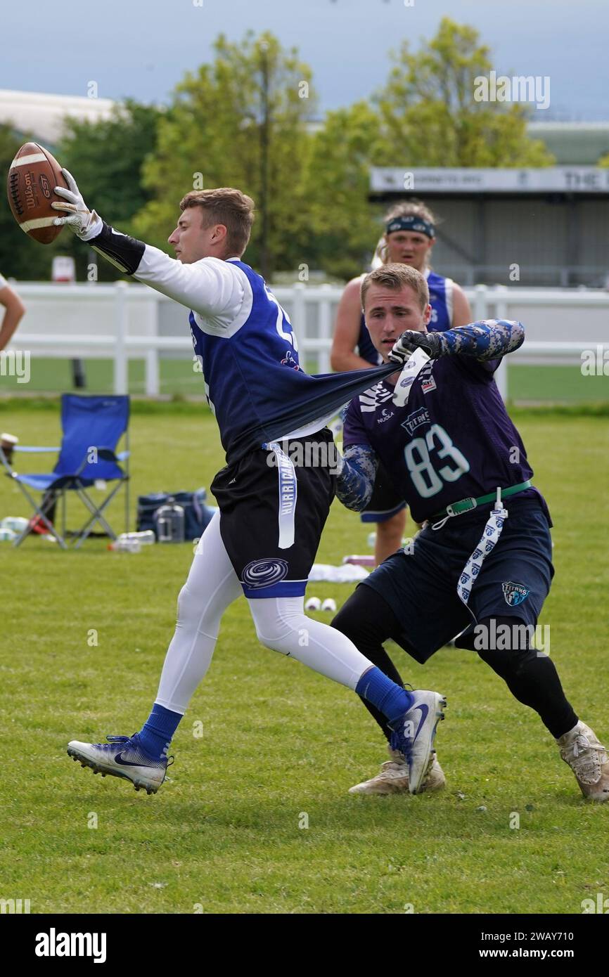 Joe Cotterill - Cardiff Hurricanes Flag football Banque D'Images