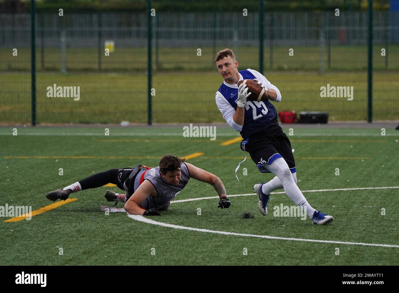 Joe Cotterill - Cardiff Hurricanes Flag football Banque D'Images