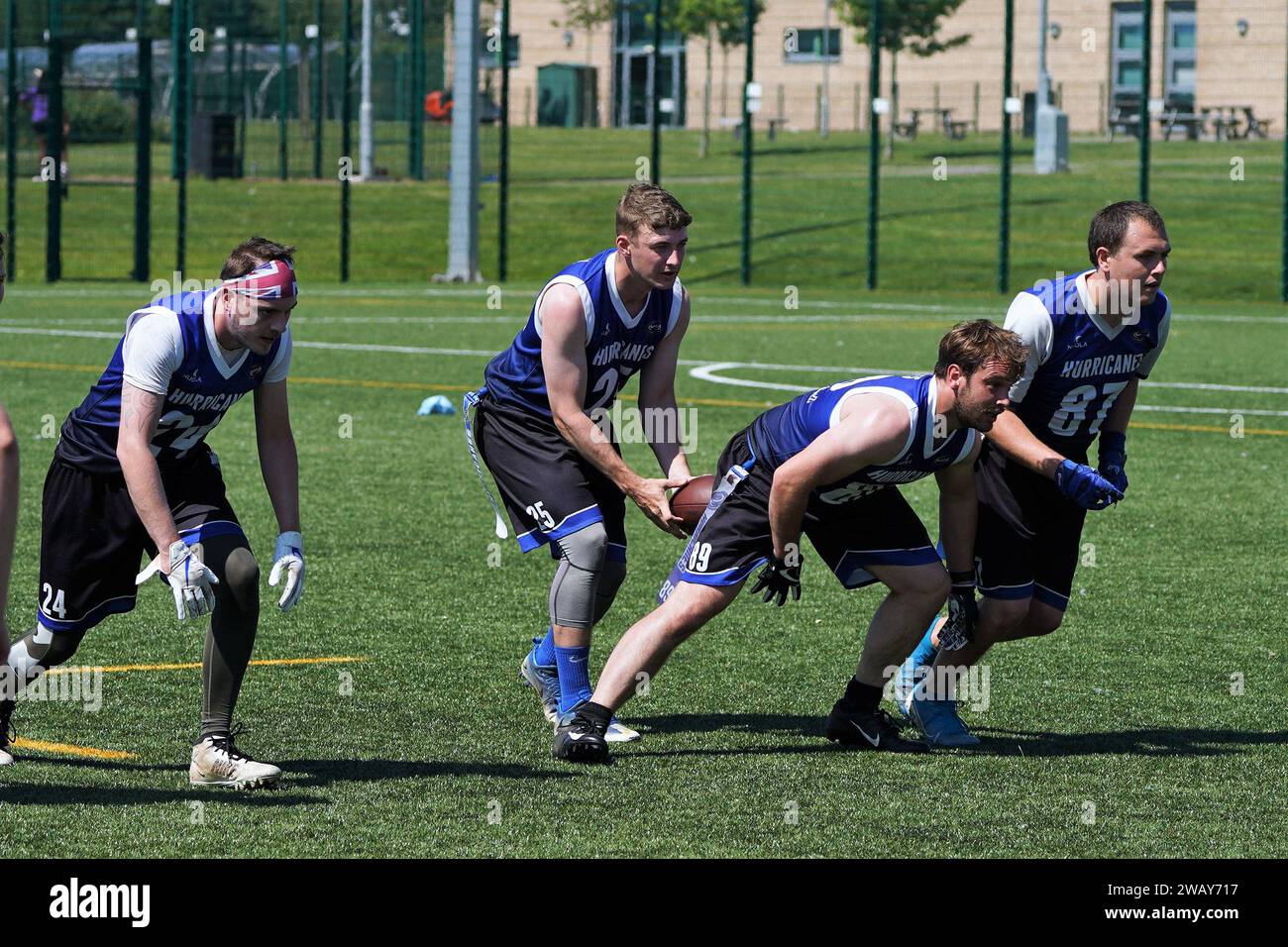 Joe Cotterill - Cardiff Hurricanes Flag football Banque D'Images