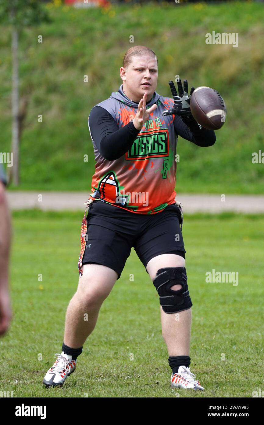 Welsh Bowl jeu de groupe - emplacement deux - Mercs v Trojans Banque D'Images
