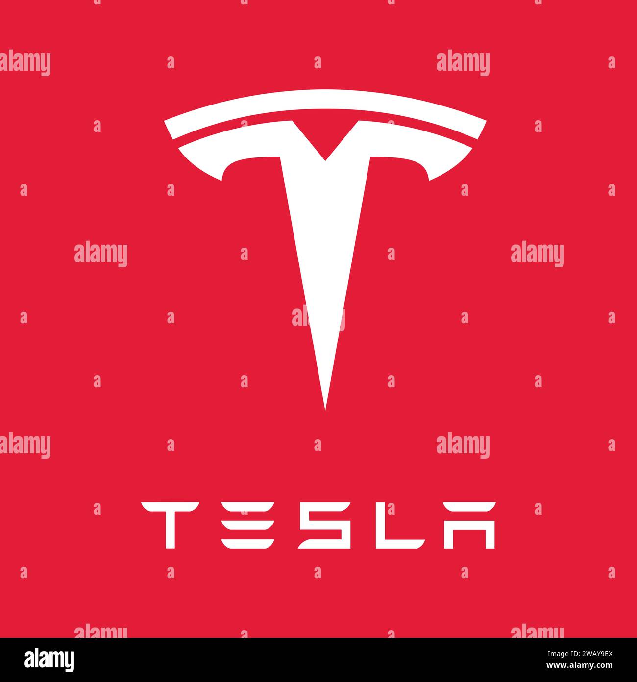 Tesla logo Vector | constructeur automobile américain, emblème automobile Tesla Illustration de Vecteur