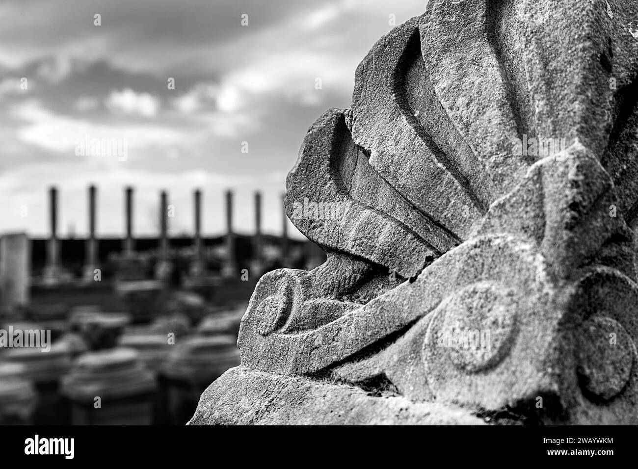 Quelques ruines trouvées dans l'ancienne ville d'Agora Banque D'Images