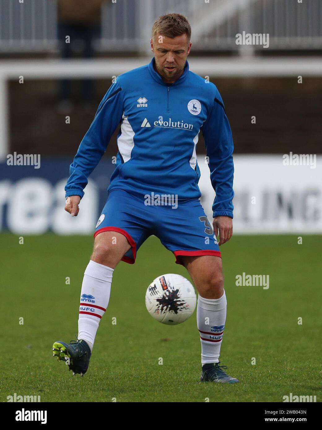 Nicky Featherstone de Hartlepool United se réchauffe lors du match de la Ligue nationale de Vanarama entre Hartlepool United et Oxford City à Victoria Park, Hartlepool, le samedi 6 janvier 2024. (Photo : Mark Fletcher | MI News) crédit : MI News & Sport / Alamy Live News Banque D'Images