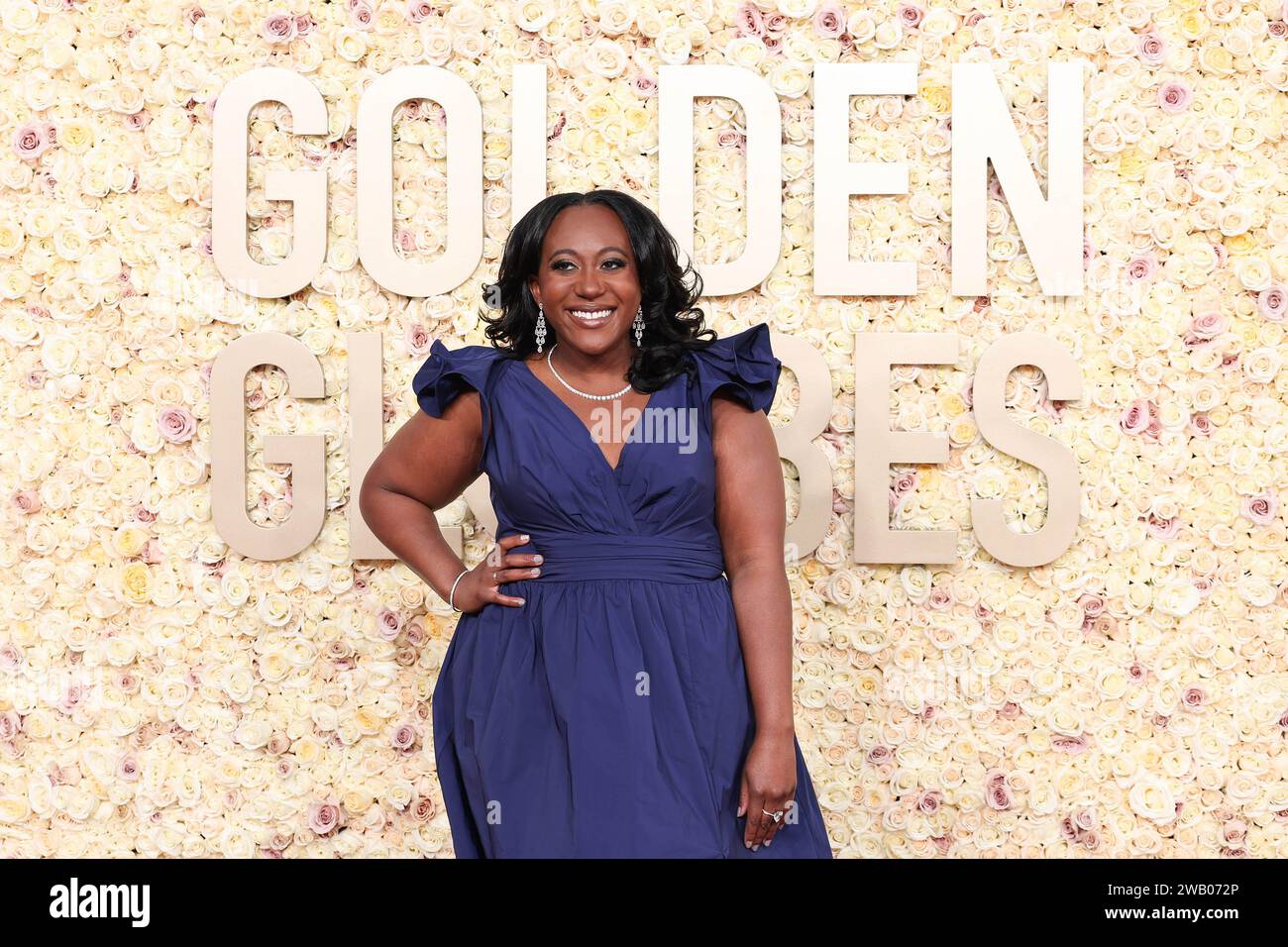 Beverly Hills, États-Unis. 07 janvier 2024. Angelique Jackson au 81e Golden Globe Awards qui s'est tenu à l'hôtel Beverly Hilton le 7 janvier 2024 à Beverly Hills, en Californie. Crédit : PMC/Alamy Live News crédit : PMC/Alamy Live News Banque D'Images