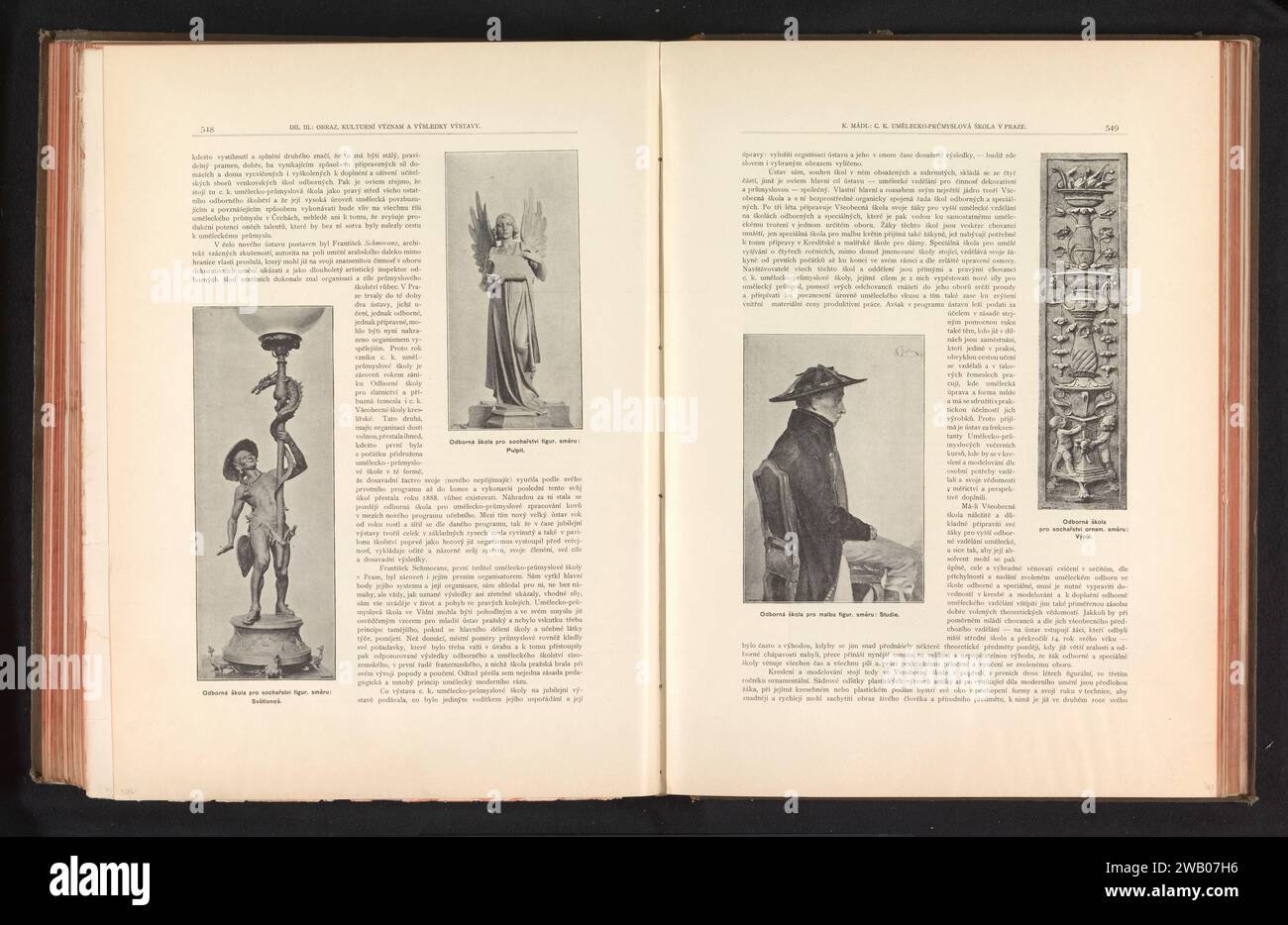 Deux sculptures, représentant un ange et un porte-torche, anonyme, c. 1891 - dans ou avant 1895 impression photomécanique sculpture en papier de Prague. anges. torche. dragon Banque D'Images