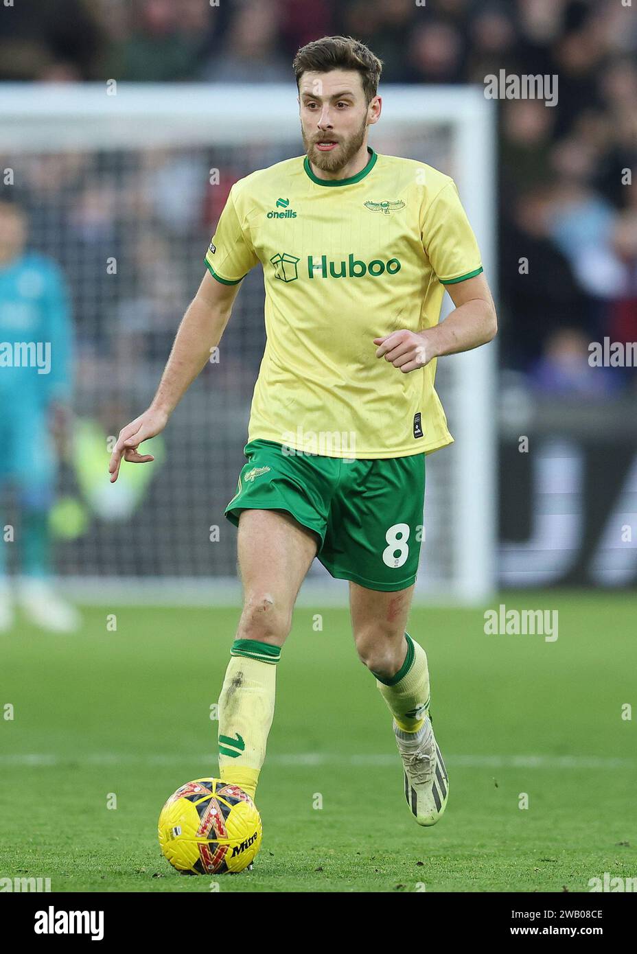 Londres, Royaume-Uni. 7 janvier 2024. Joe Williams de Bristol City lors du match de FA Cup au London Stadium. Le crédit photo devrait se lire : Paul Terry/Sportimage crédit : Sportimage Ltd/Alamy Live News Banque D'Images