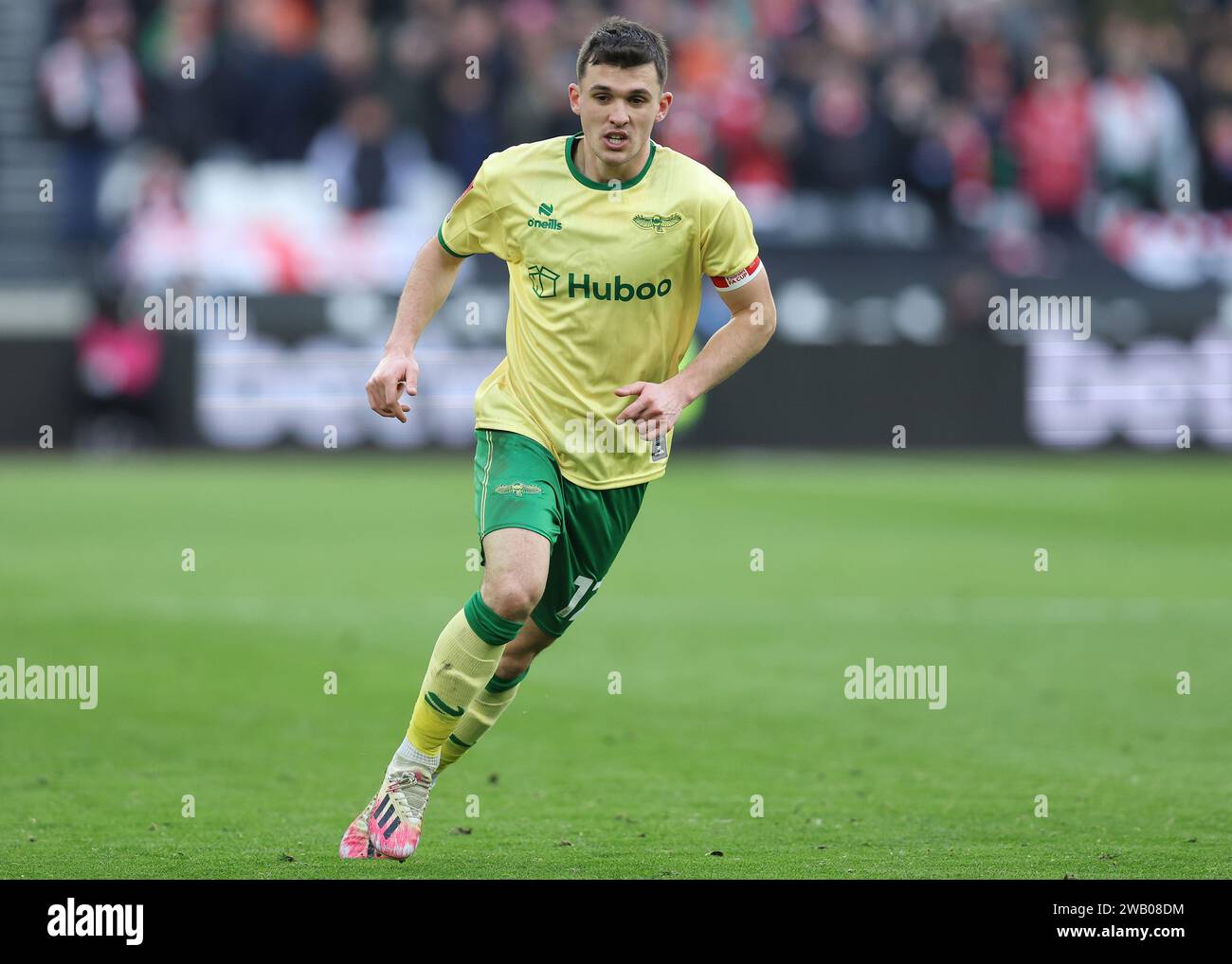 Londres, Royaume-Uni. 7 janvier 2024. Jason Knight de Bristol City lors du match de FA Cup au London Stadium. Le crédit photo devrait se lire : Paul Terry/Sportimage crédit : Sportimage Ltd/Alamy Live News Banque D'Images