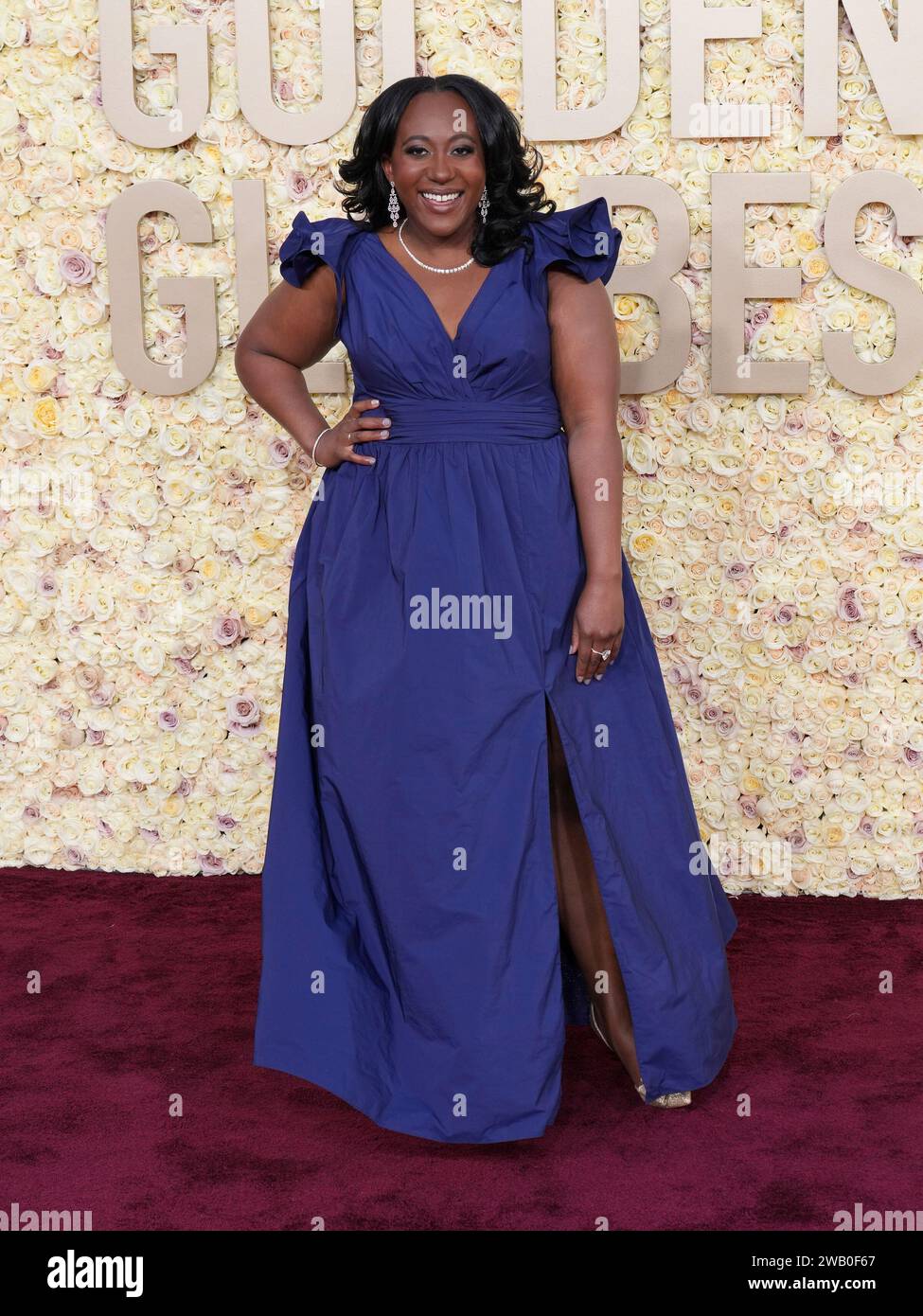 Los Angeles, États-Unis. 07 janvier 2024. Angelique Jackson assiste à l'arrivée du 81e Golden Globe Awards annuel à l'hôtel Beverly Hilton de Beverly Hills, CA, le 7 janvier 2024. (Photo de Sthanlee Mirador/SipaUSA) crédit : SIPA USA/Alamy Live News Banque D'Images