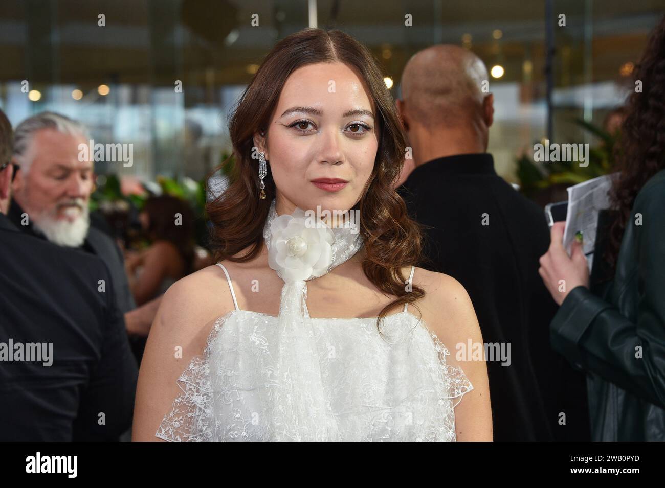 Beverly Hills, États-Unis. 07 janvier 2024. Laufey au 81e Golden Globe Awards qui s'est tenu à l'hôtel Beverly Hilton le 7 janvier 2024 à Beverly Hills, en Californie. Crédit : PMC/Alamy Live News Banque D'Images