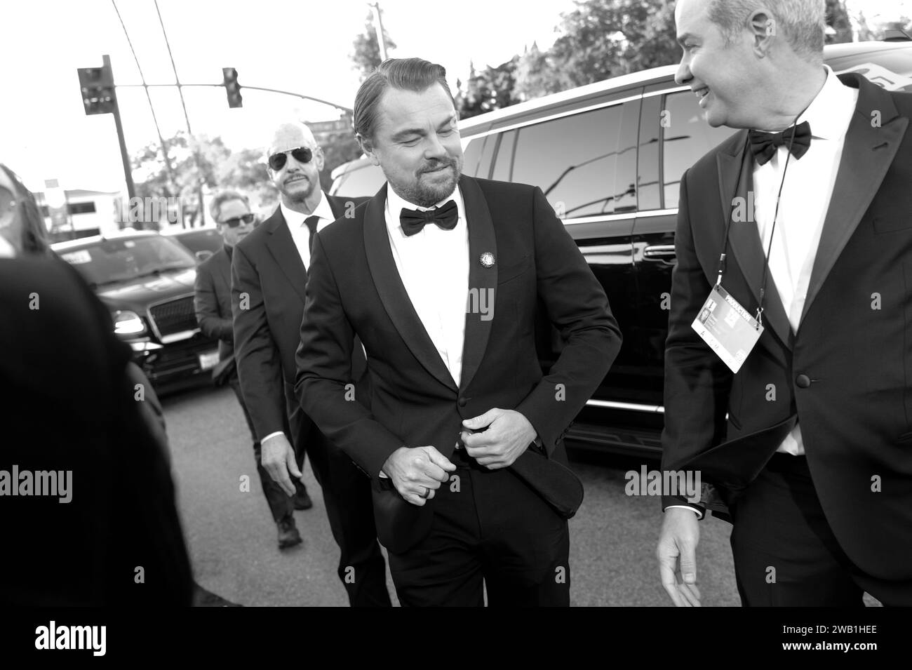 Beverly Hills, États-Unis. 08 janvier 2023. Leonardo DiCaprio au 81e Golden Globe Awards qui s'est tenu à l'hôtel Beverly Hilton le 7 janvier 2024 à Beverly Hills, en Californie. Crédit : PMC/Alamy Live News Banque D'Images