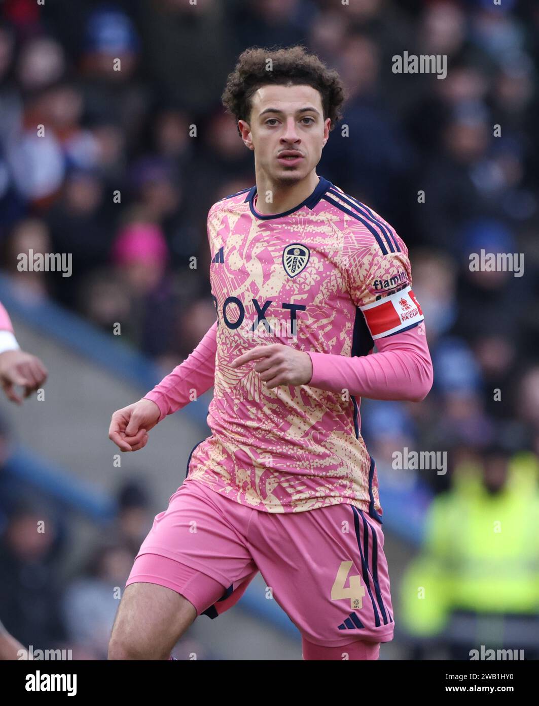 Peterborough, Royaume-Uni. 07 janvier 2024. Ethan Ampadu (LU) lors du match de 3e tour de la FA Cup Peterborough United contre Leeds United Emirates, au Weston Homes Stadium, Peterborough, Cambridgeshire, le 7 janvier 2024. Crédit : Paul Marriott/Alamy Live News Banque D'Images