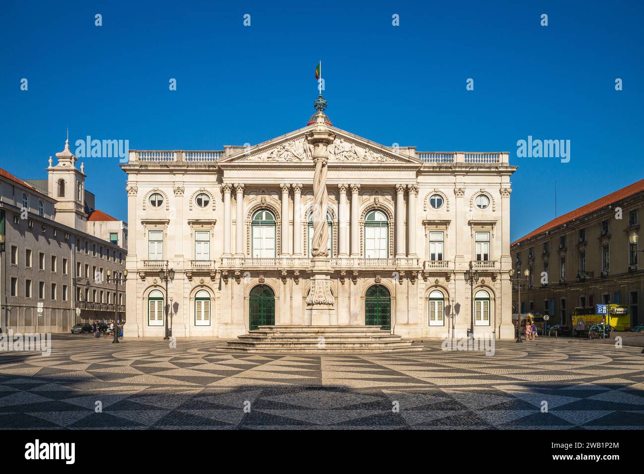 18 septembre 2018, Hôtel de ville de Lisbonne, Palais de la Municipalité de Lisbonne, situé sur la place de la ville, Lisbonne, Portugal. Il a été construit au même loc Banque D'Images