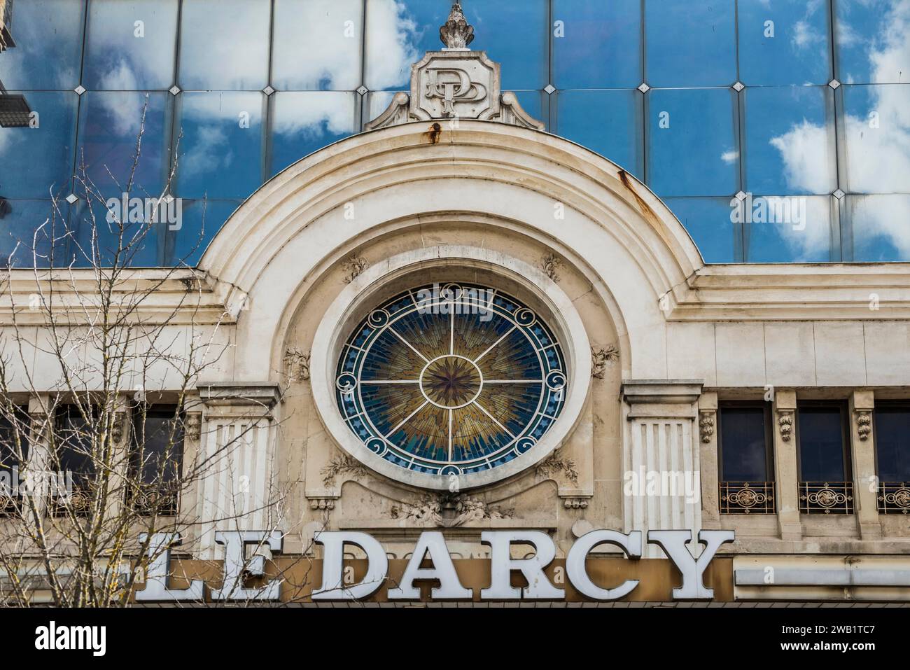 Vieux cinéma dans la vieille ville, Dijon, Département Côte d'Or, Bourgogne-Franche-Comté, Bourgogne, France Banque D'Images